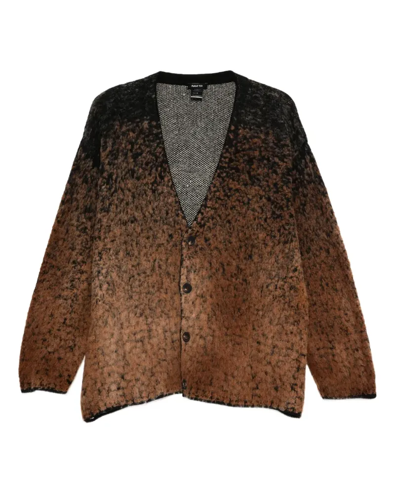 Avant Toi Melierter Ombré-Cardigan - Braun Braun