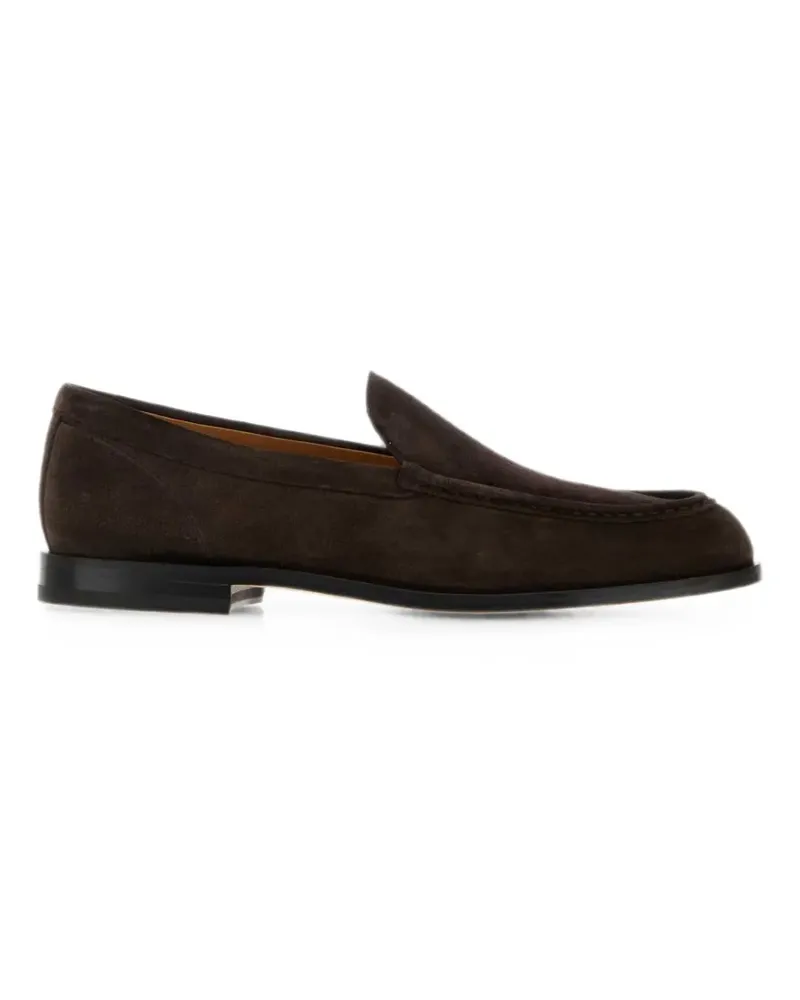 TOD'S Slipper suede loafers - Braun Braun
