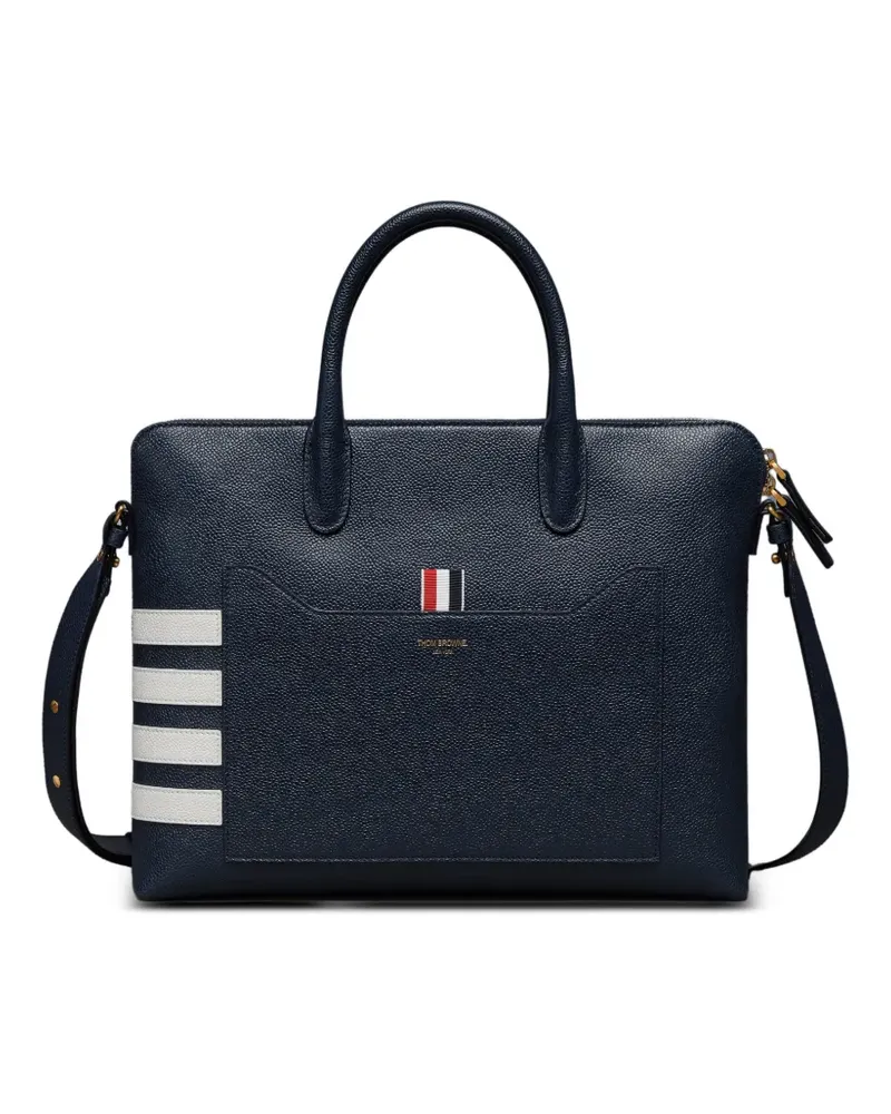 Thom Browne Handtasche aus Leder - Blau Blau