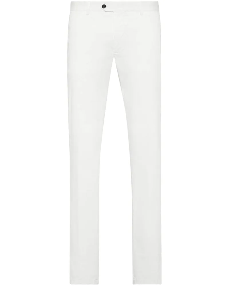 Philipp Plein Schmale Chino aus Gabardine - Weiß Weiß