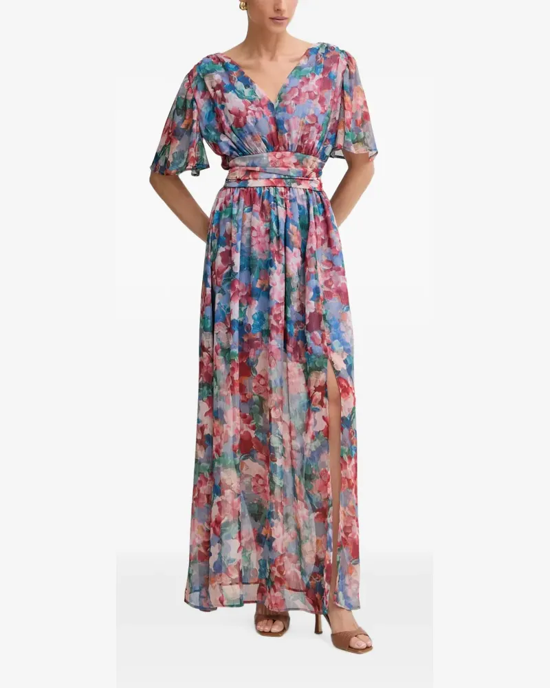 Morgan Kleid mit floralem Print - Blau Blau
