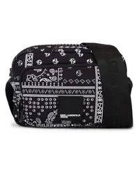 Karl Lagerfeld Urban Schultertasche mit Bandana-Print Schwarz