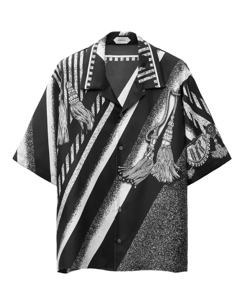 Versace Hemd mit Print - Schwarz Schwarz