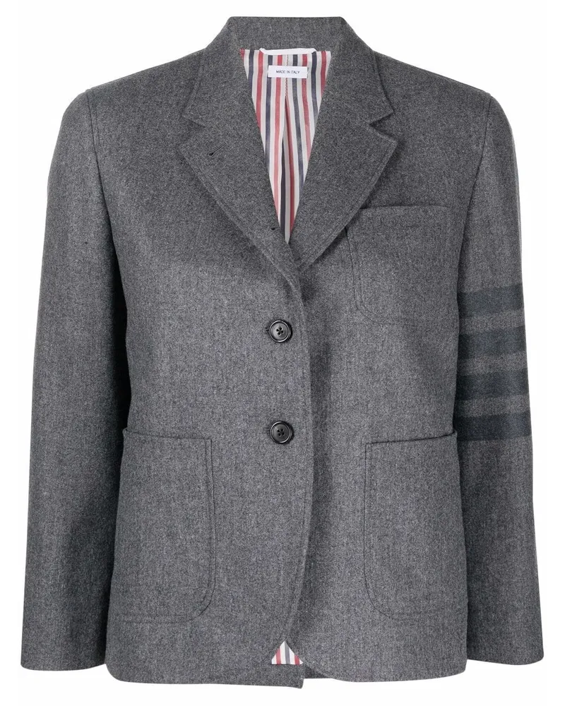 Thom Browne Einreihiger Blazer Grau