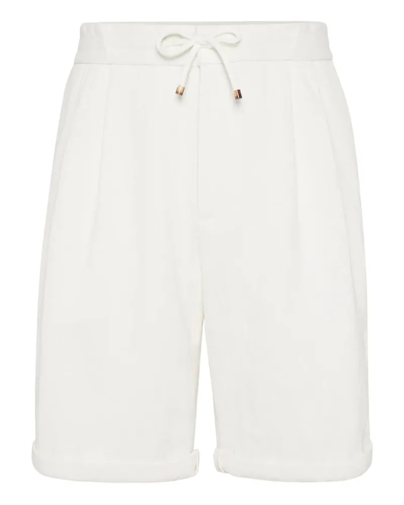 Brunello Cucinelli Bermudas mit Kordelzug - Weiß Weiß