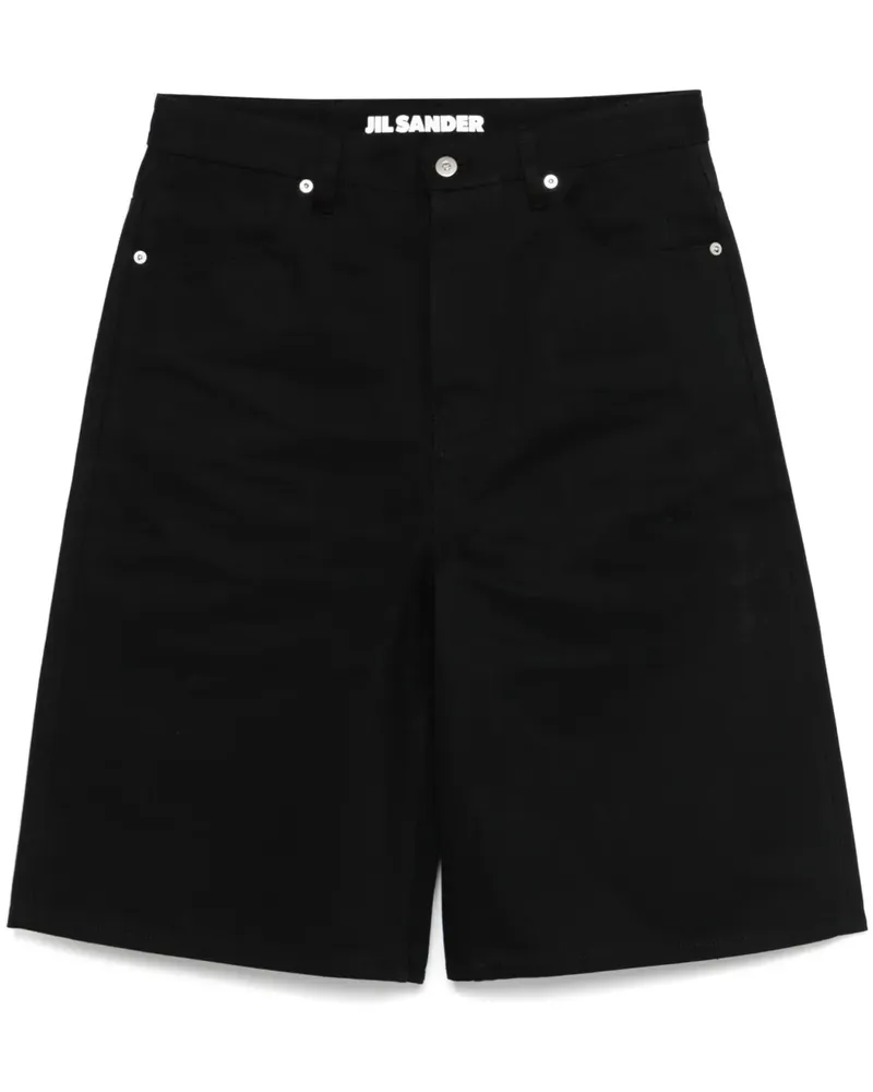 Jil Sander Klassische Jeans-Shorts - Schwarz Schwarz