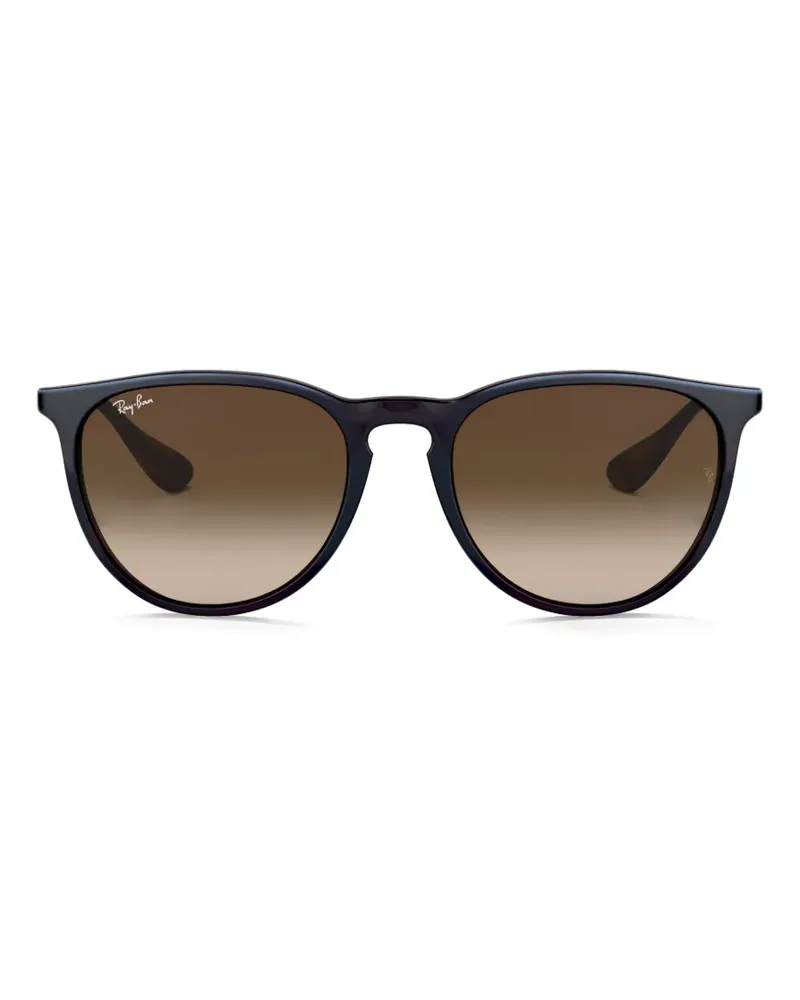 Ray Ban Erika Sonnenbrille mit rundem Gestell - Blau Blau