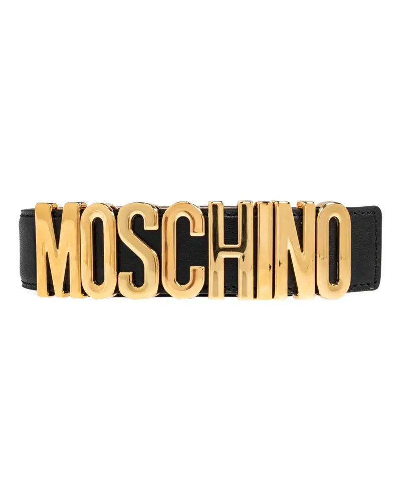 Moschino Klassischer Gürtel - Schwarz Schwarz