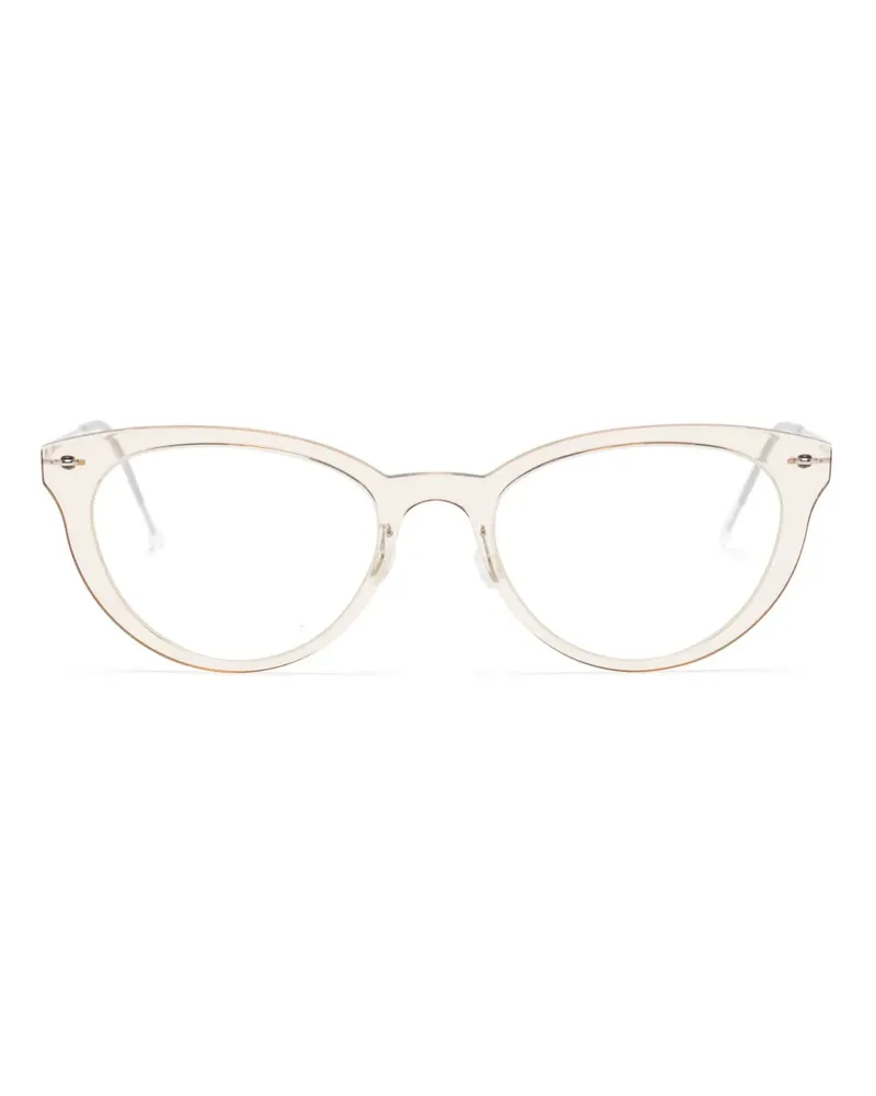 Lindberg Brille mit Cat-Eye-Gestell - Nude Nude