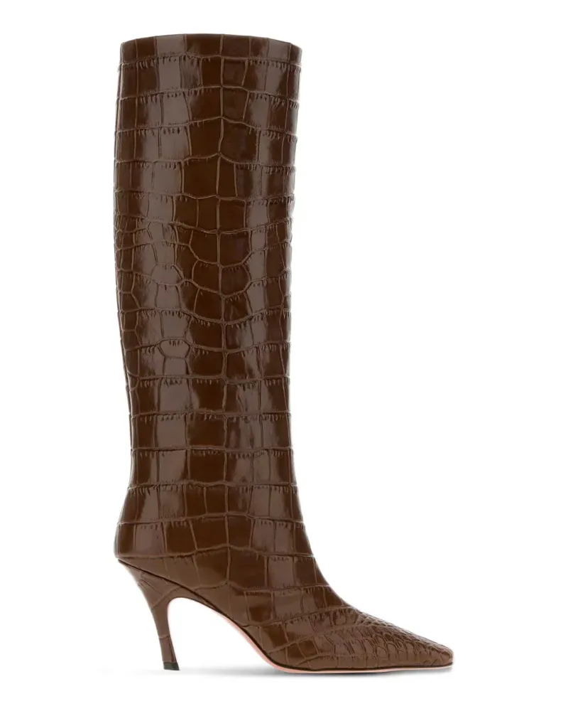 Amina Muaddi Mona boots - Braun Braun