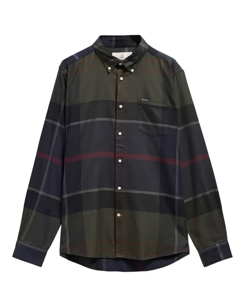 Barbour Langärmeliges Dunoon Hemd - Grün Grün