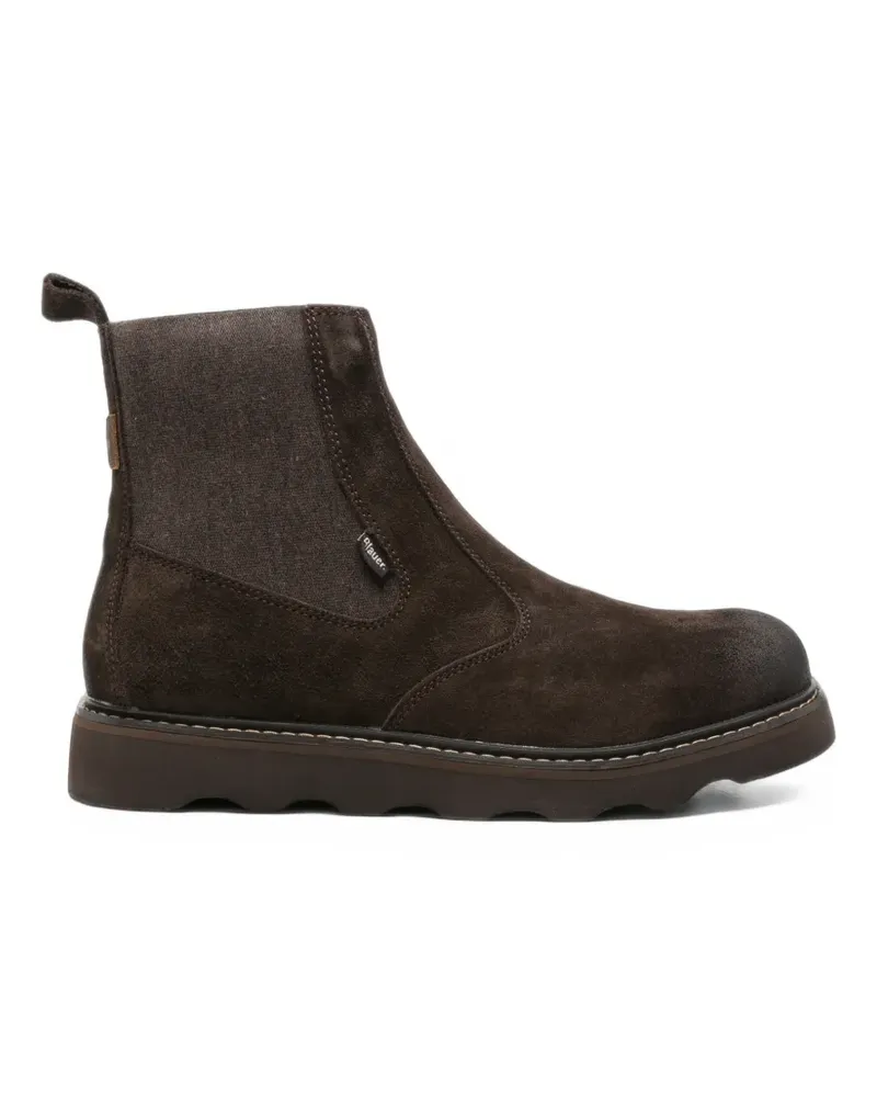 Blauer Nolan Stiefel aus Wildleder - Braun Braun