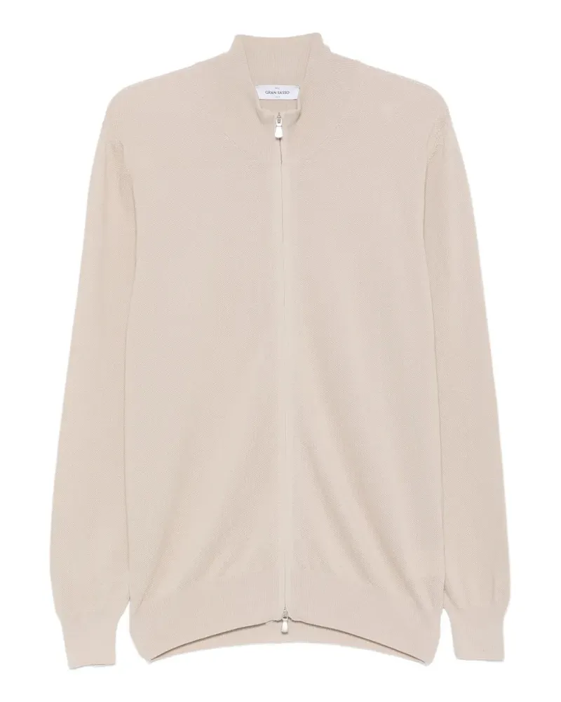 Gran Sasso zip-fastening cardigan - Nude Nude