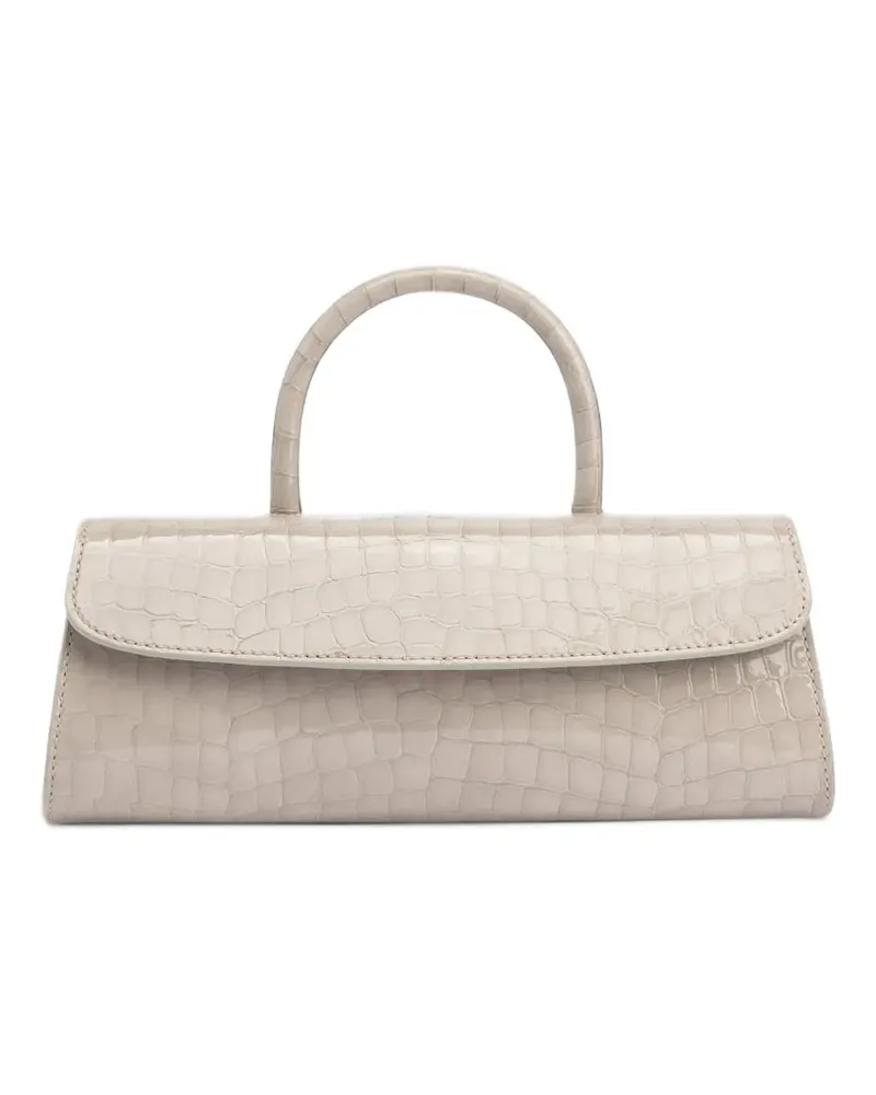 by FAR Mini Longa Tote Bag mit Kroko-Effekt - Nude Nude