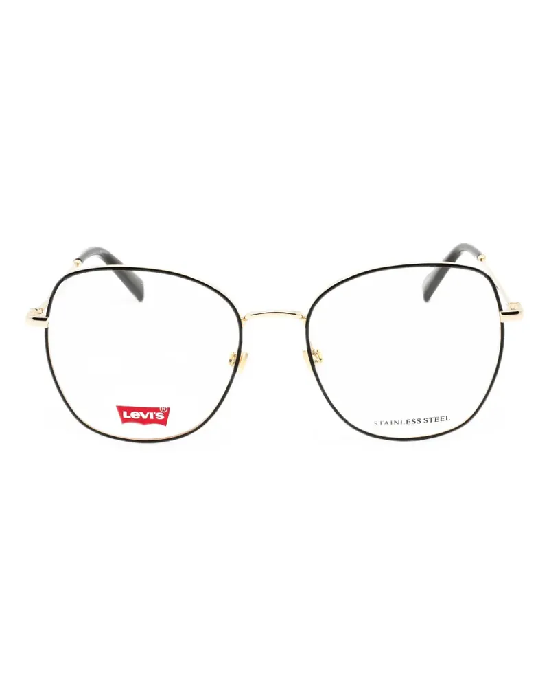 Levi's geometric-frame glasses - Schwarz Schwarz