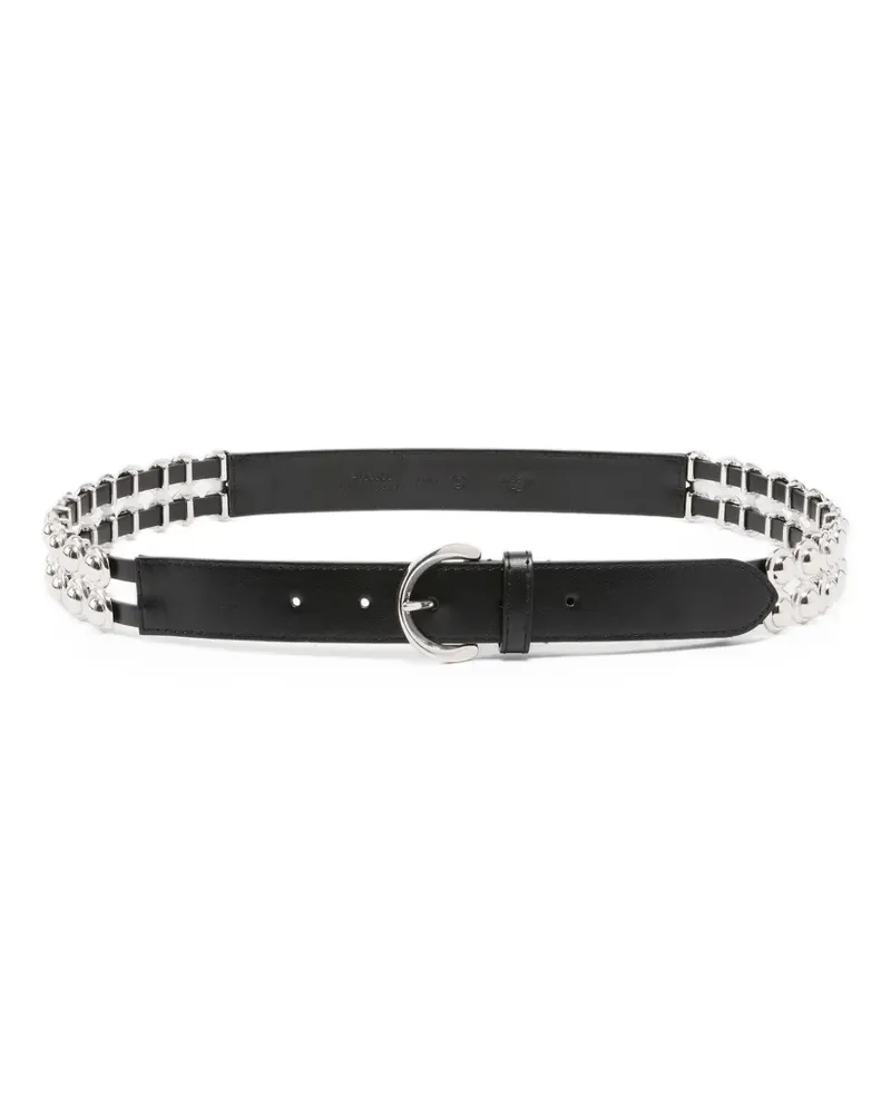 Pinko Gürtel mit Nieten - Schwarz Schwarz