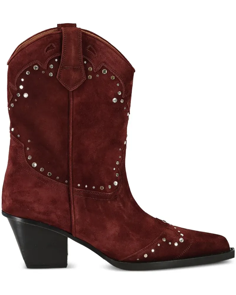 Paris Texas 60mm Janice suede studded boots - Braun Braun