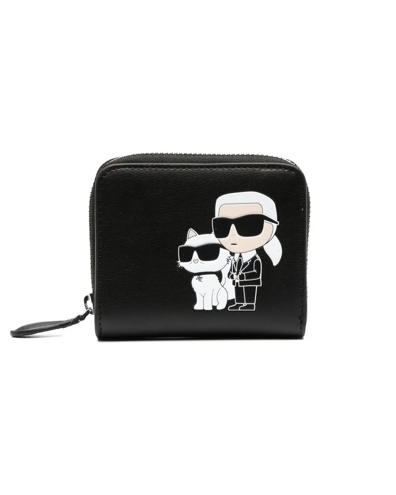 Karl Lagerfeld Ikonik Karl Portemonnaie Schwarz