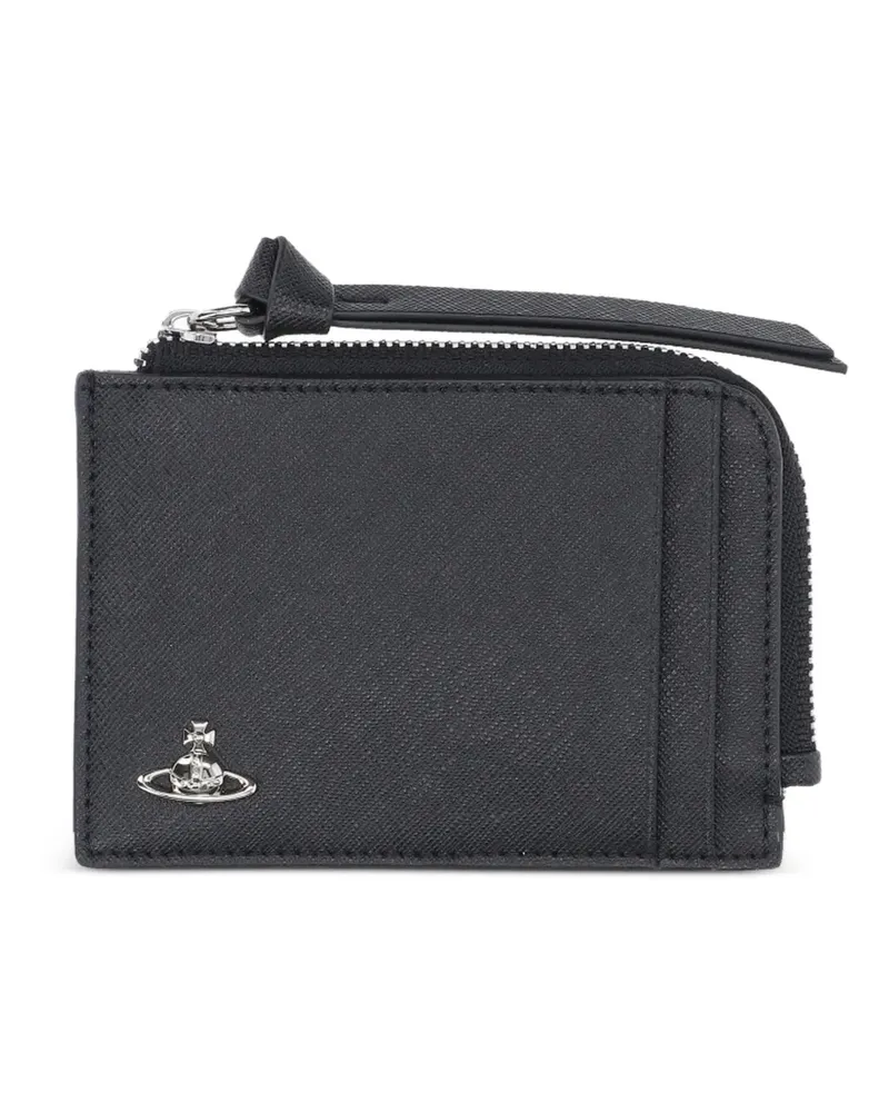 Vivienne Westwood Portemonnaie mit Orb-Applikation - Schwarz Schwarz