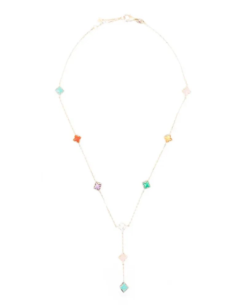 Roberto Coin Princess Flower Halskette mit Schmuckstein - Gold Gold