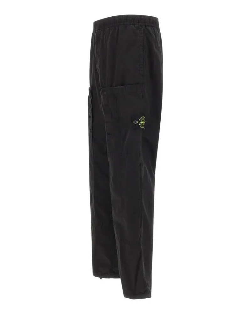 Stone Island cargo-pocket drawstring trousers - Schwarz Schwarz