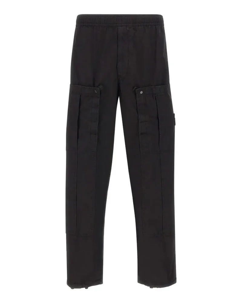 Stone Island cargo-pocket drawstring trousers - Schwarz Schwarz