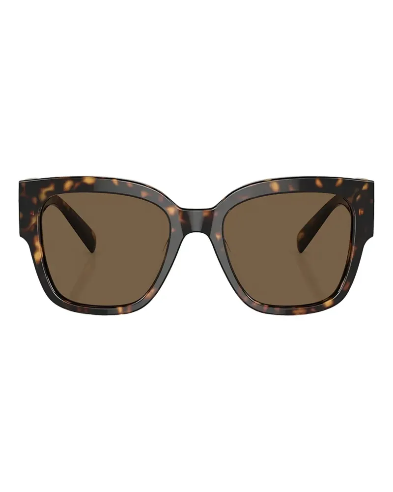 Versace Eckige Medusa Sonnenbrille - Braun Braun