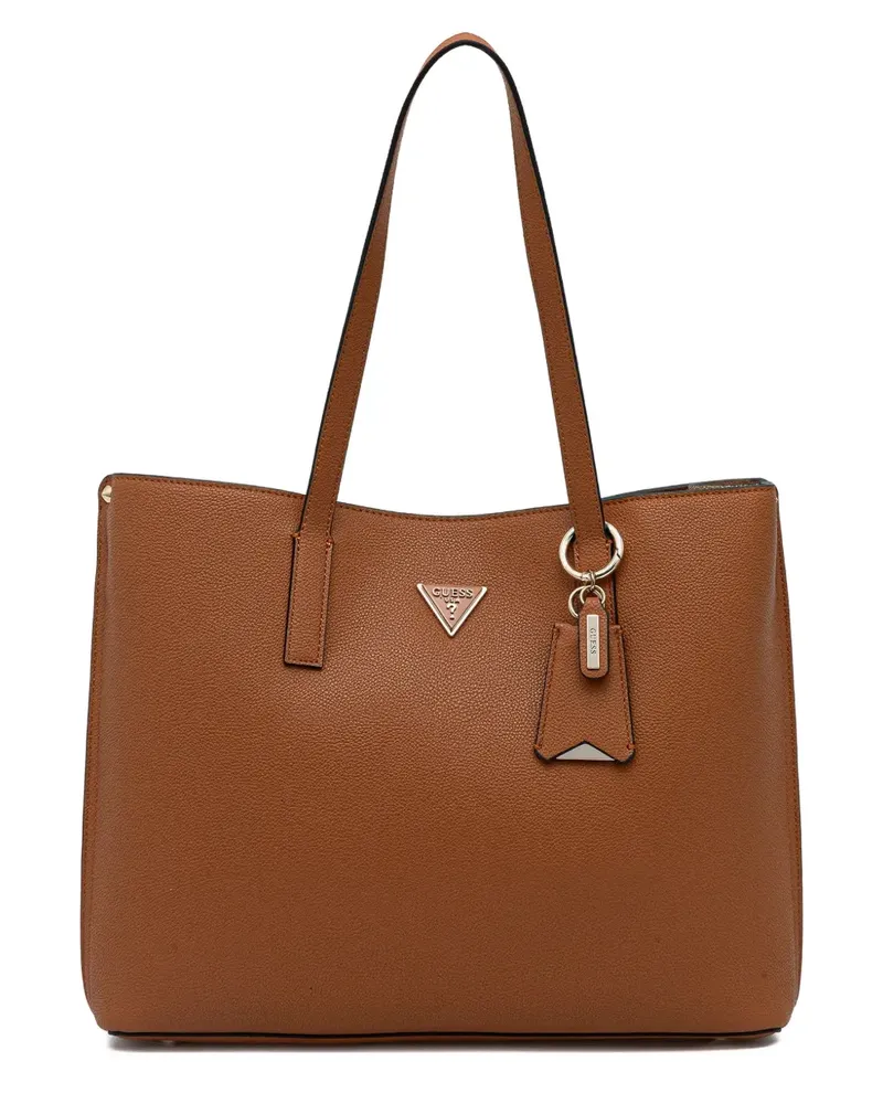 Guess Schultertasche mit Triangel-Logo - Braun Braun