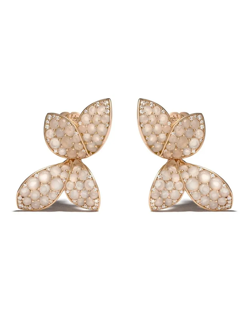 Pasquale Bruni 18kt 'Giardini Segreti' Rotgoldohrstecker mit Diamanten - Rosa Rosa