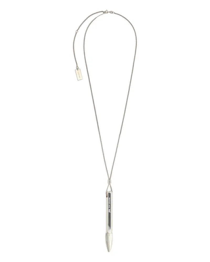 Christophe Lemaire Aubock Halskette mit Stiftanhänger - Silber Silber