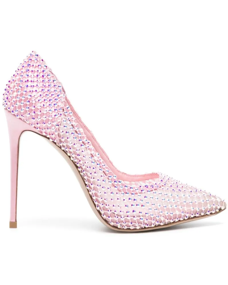 Le Silla Gilda Pumps mit Kristallen 115mm Rosa