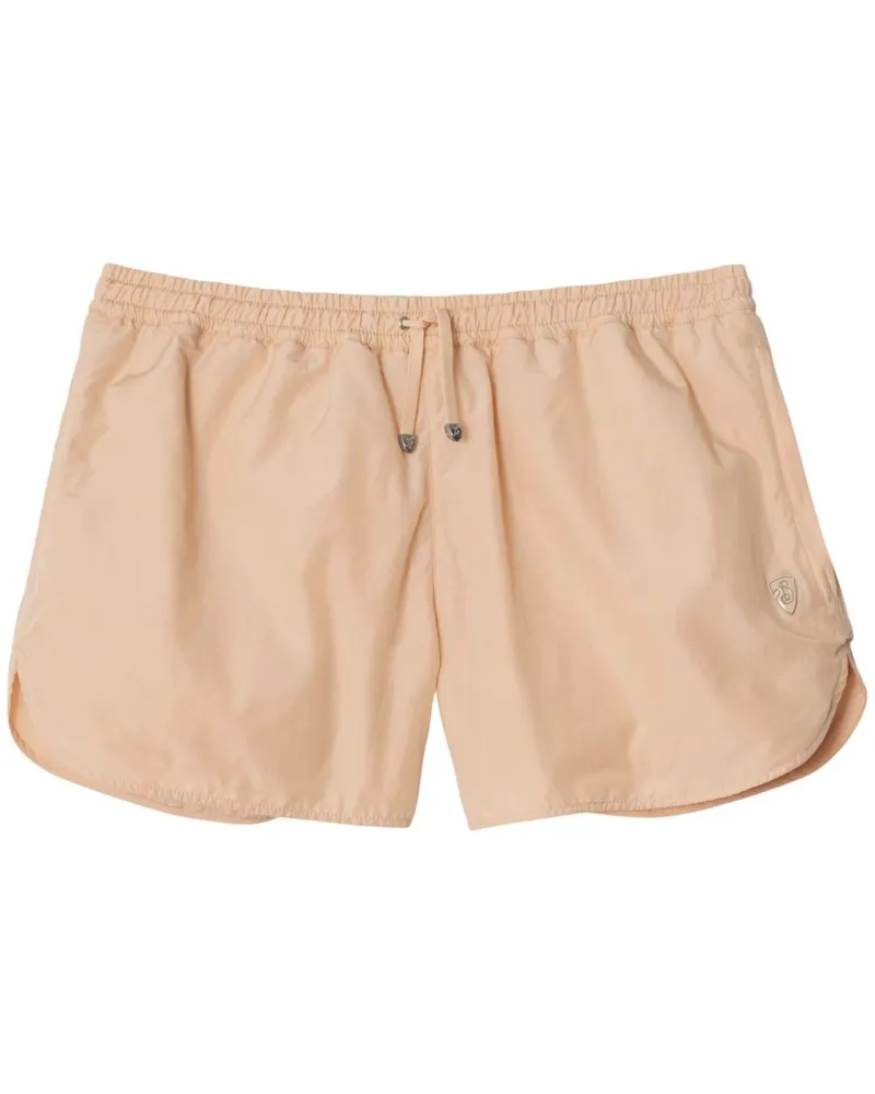 Burberry Shorts mit Logo-Schild - Nude Nude