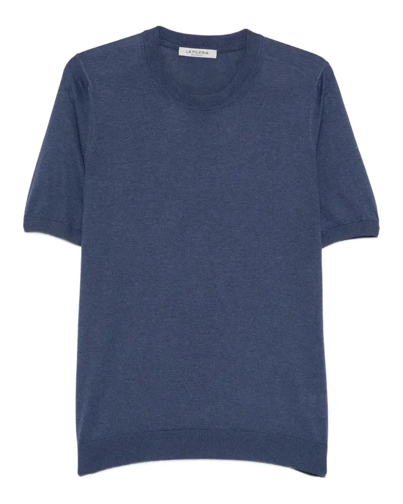 La Fileria T-Shirt mit Rundhalsausschnitt - Blau Blau