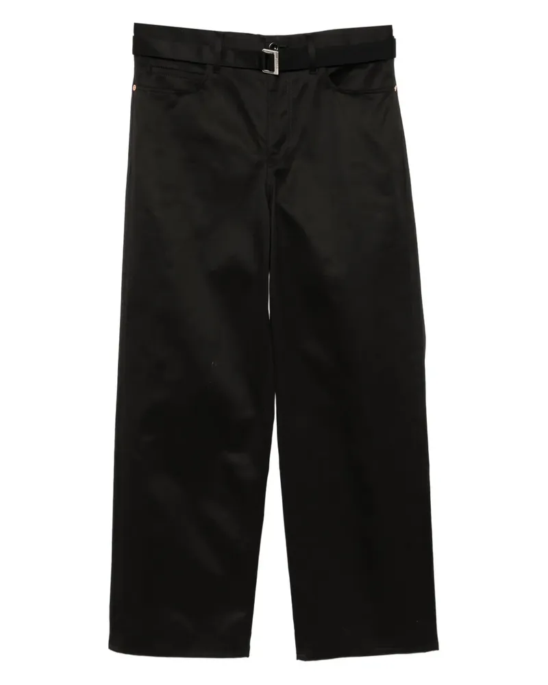 Sacai Hose mit Gürtel - Schwarz Schwarz