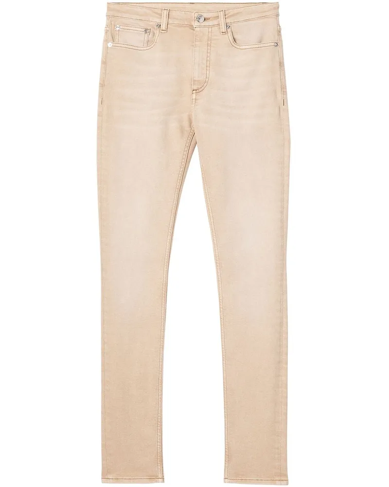 Burberry Skinny-Jeans mit Logo-Patch Nude