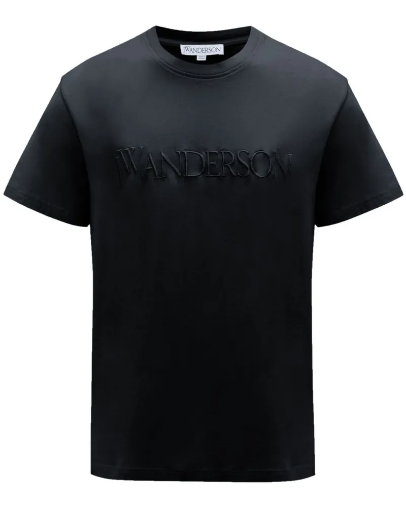 J.W.Anderson T-Shirt mit Logo-Stickerei - Schwarz Schwarz