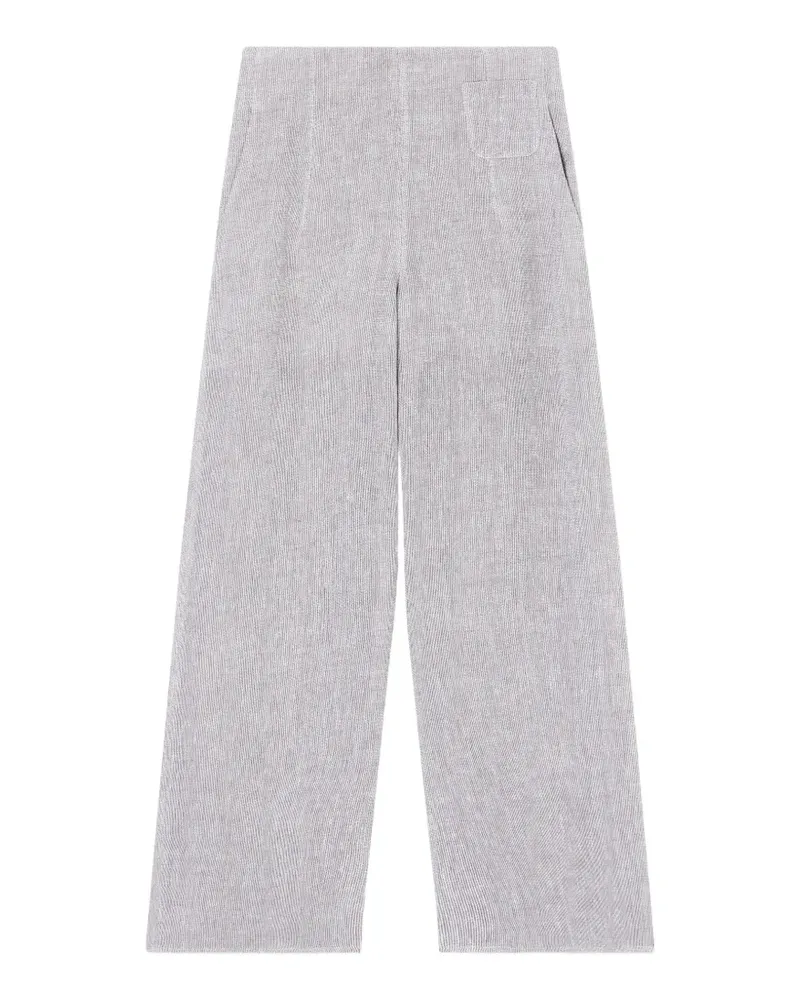 Emporio Armani Weite Hose mit Reißverschluss - Grau Grau