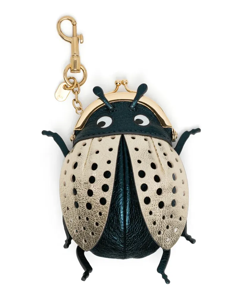 Anya Hindmarch Bug coin-purse charm - Blau Blau