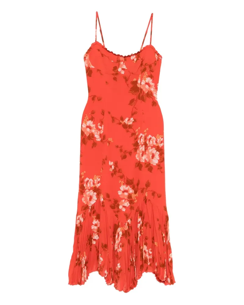 Reformation Aiko Kleid - Orange Orange