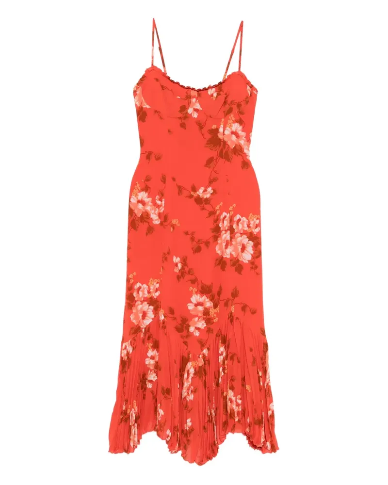 Reformation Aiko Kleid - Orange Orange