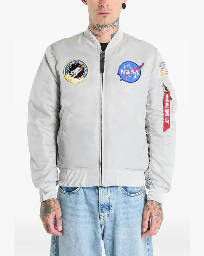 Alpha Industries x Nasa MA-1 FV patch jacket - Grau Grau
