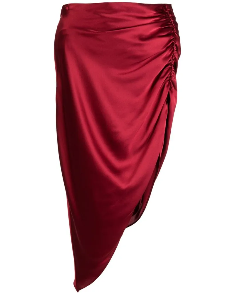 mason by michelle mason Asymmetrischer Rock aus Seide - Rot Rot