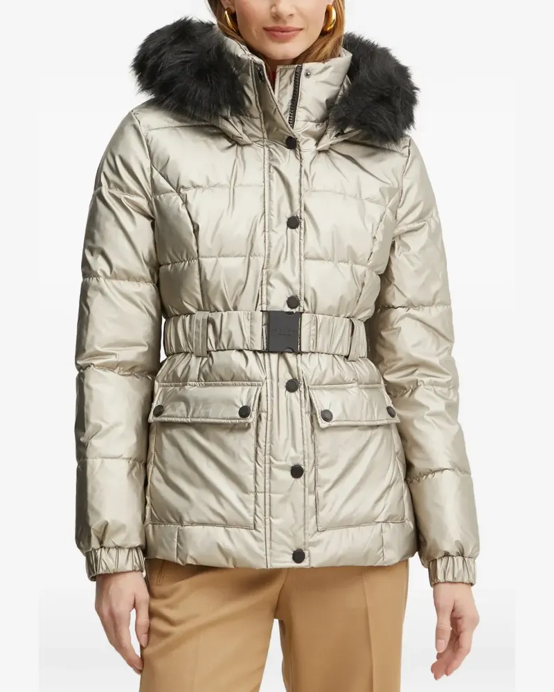 Morgan Kapuzenjacke mit Gürtel - Nude Nude