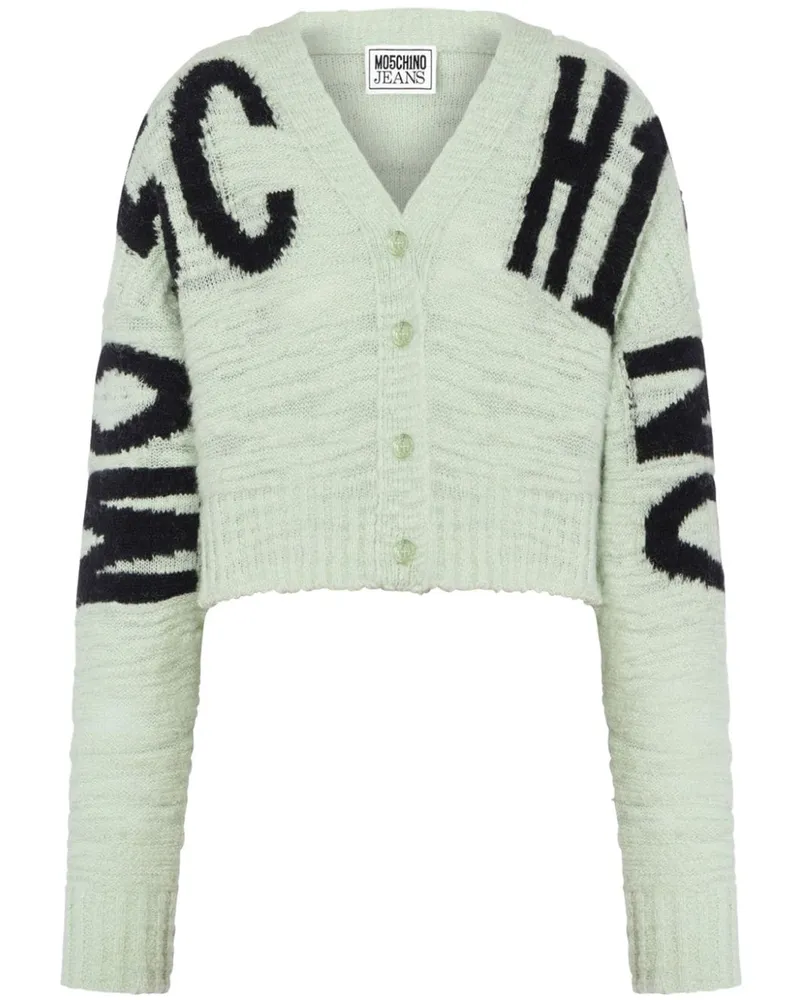 Moschino Cropped-Cardigan - Grün Grün