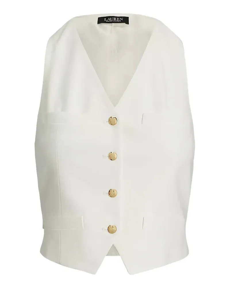 Ralph Lauren Weste mit Knöpfen - Weiß Weiß