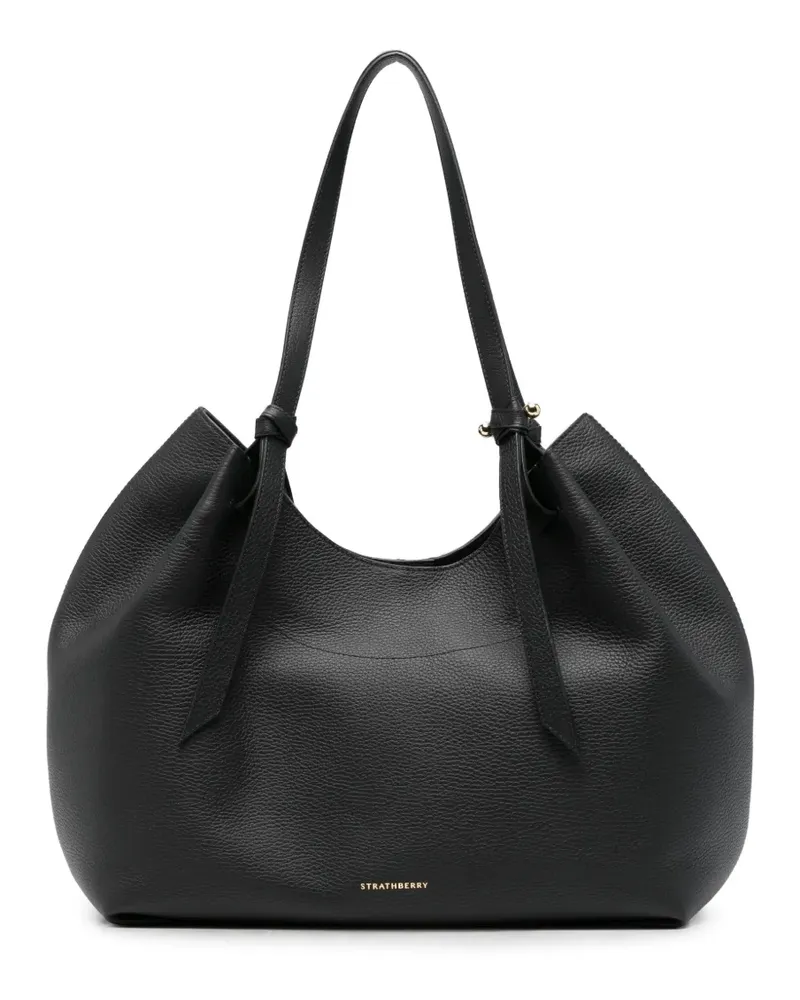 Strathberry Barra leather tote bag - Schwarz Schwarz