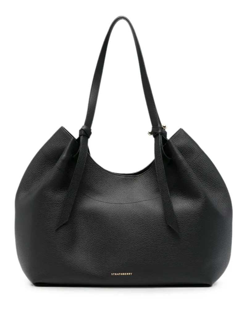 Strathberry Barra leather tote bag - Schwarz Schwarz