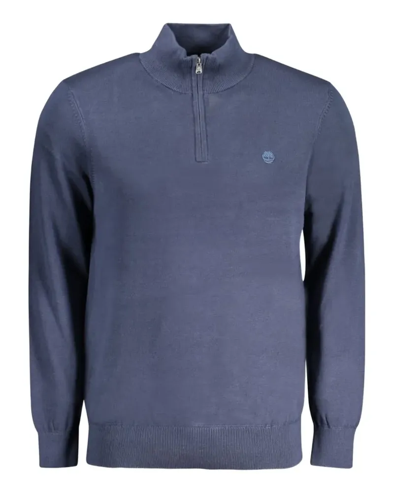 Timberland quarter-zip cotton sweater - Blau Blau