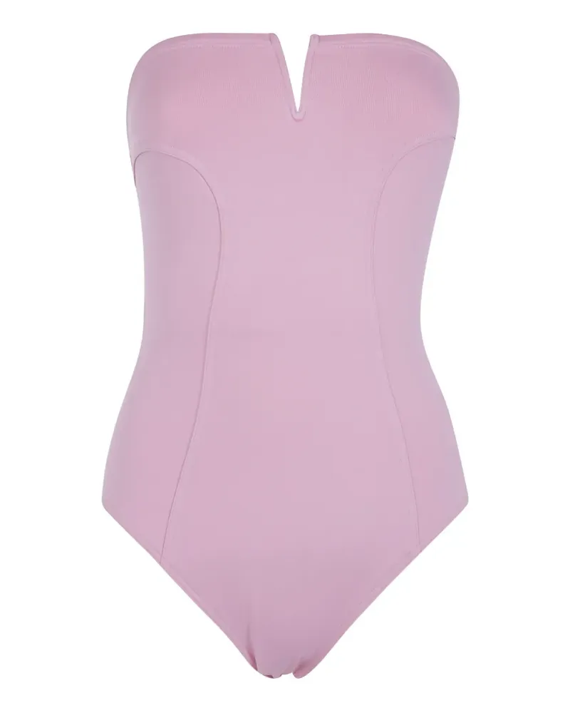 Eres Apparence v-cut strapless swimsuit - Rosa Rosa