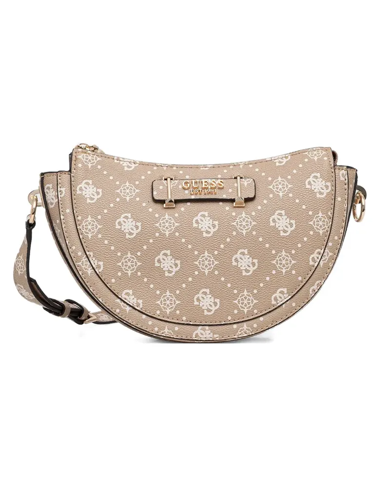 Guess monogram pattern cross body bag - Nude Nude